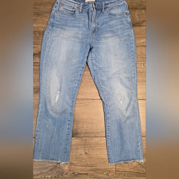 Madewell The High-Rise Slim Crop Boyjean, size 28 - Picture 6 of 13